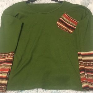 Green sweater!!